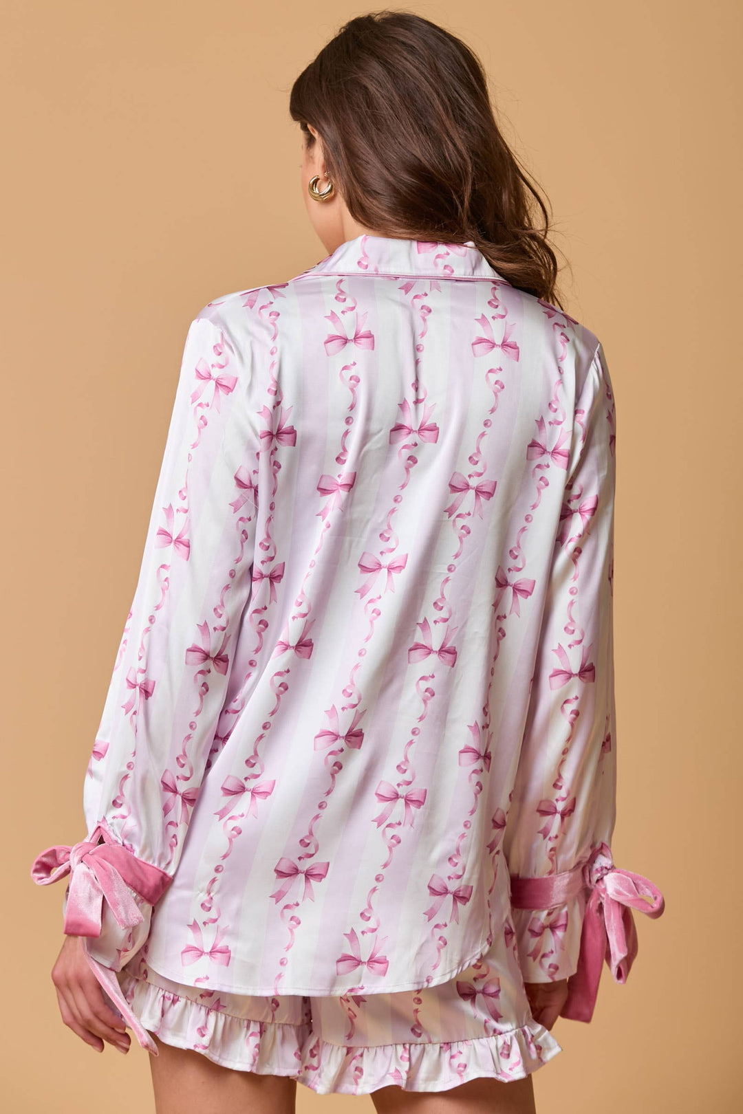 Fantastic Fawn - Pink Bow Pajama Set