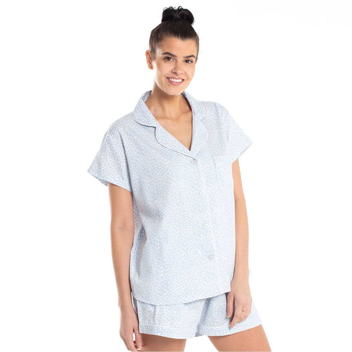 Angle - Shorts Sleep Set 2pc - Blue: LG