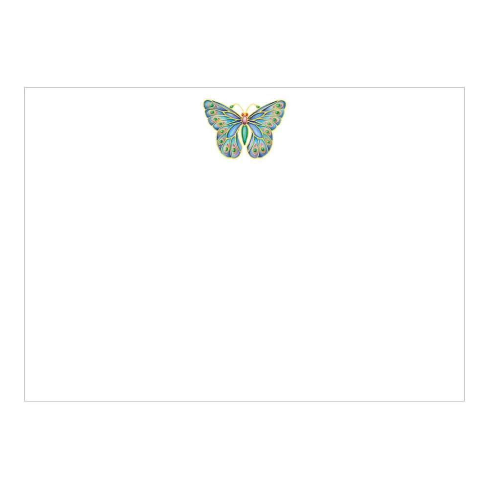 Jeweled Butterfly Foil Correspondence C Size Foil 12-In