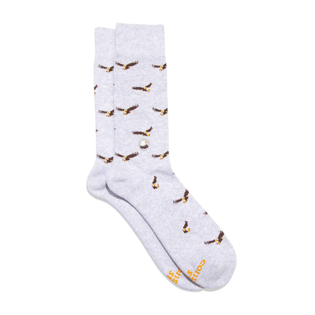 Conscious Step - Socks that Protect Bald Eagles: Medium