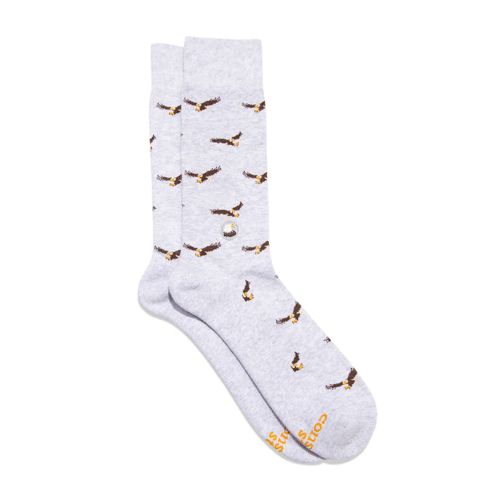 Conscious Step - Socks that Protect Bald Eagles: Medium