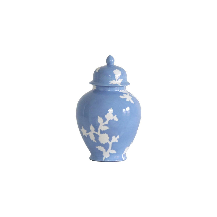 Lo Home by Lauren Haskell Designs - Chinoiserie Dreams Ginger Jars in French Blue: Small