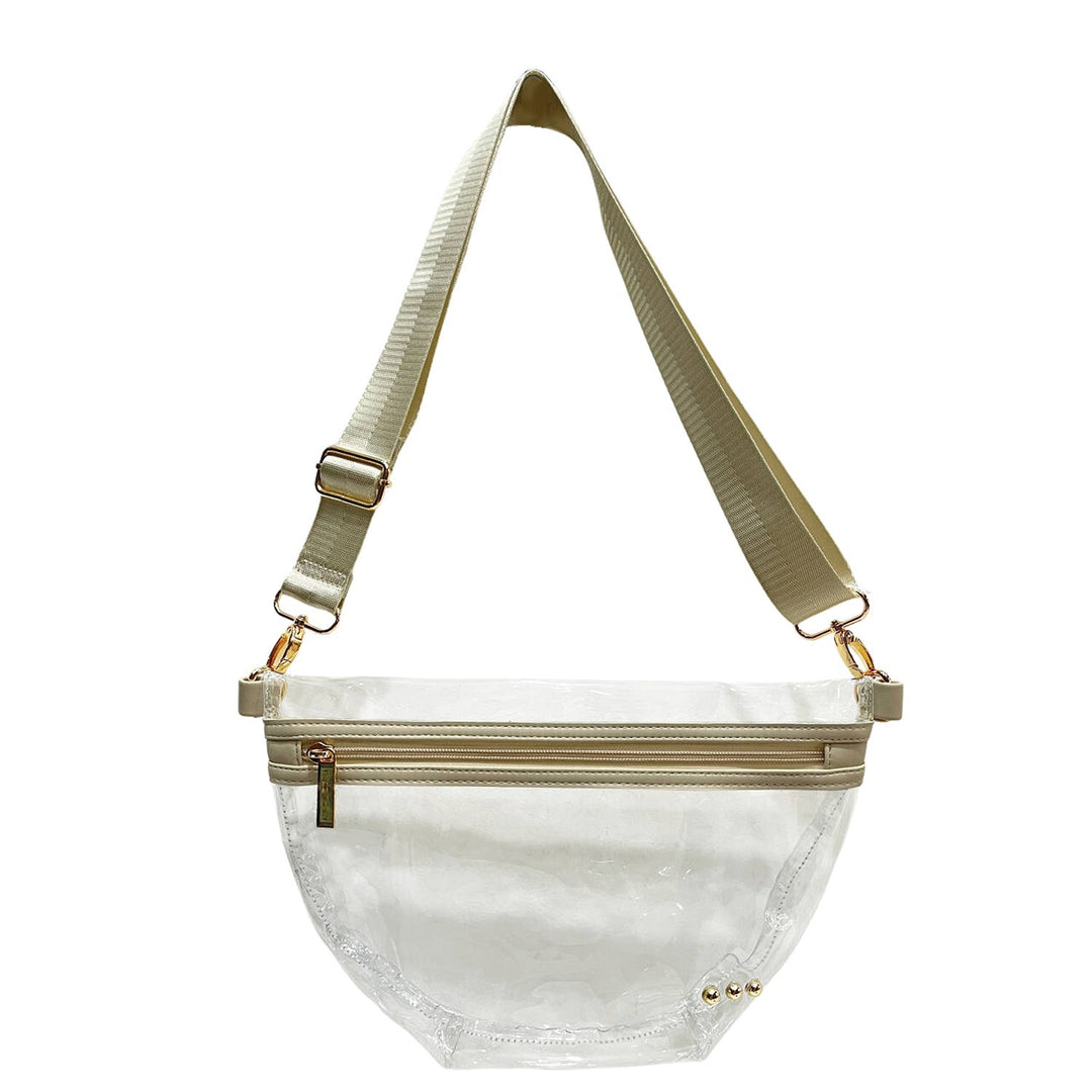 Cream Kehlani Clear Stadium Bum Bag