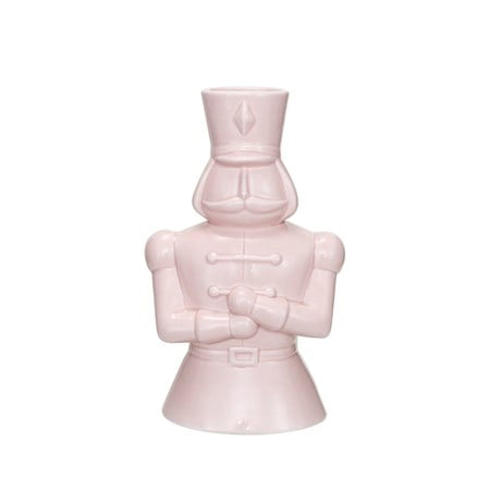 Ceramic Soldier Vase, Pink