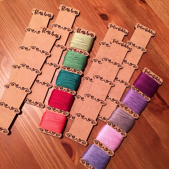 Snarky Crafter Designs - Embroidery Floss Organizer for 5 Colors: Set of Two