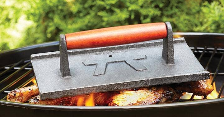 Fox Run Brands - Rectangular Grill Press, Cast Iron