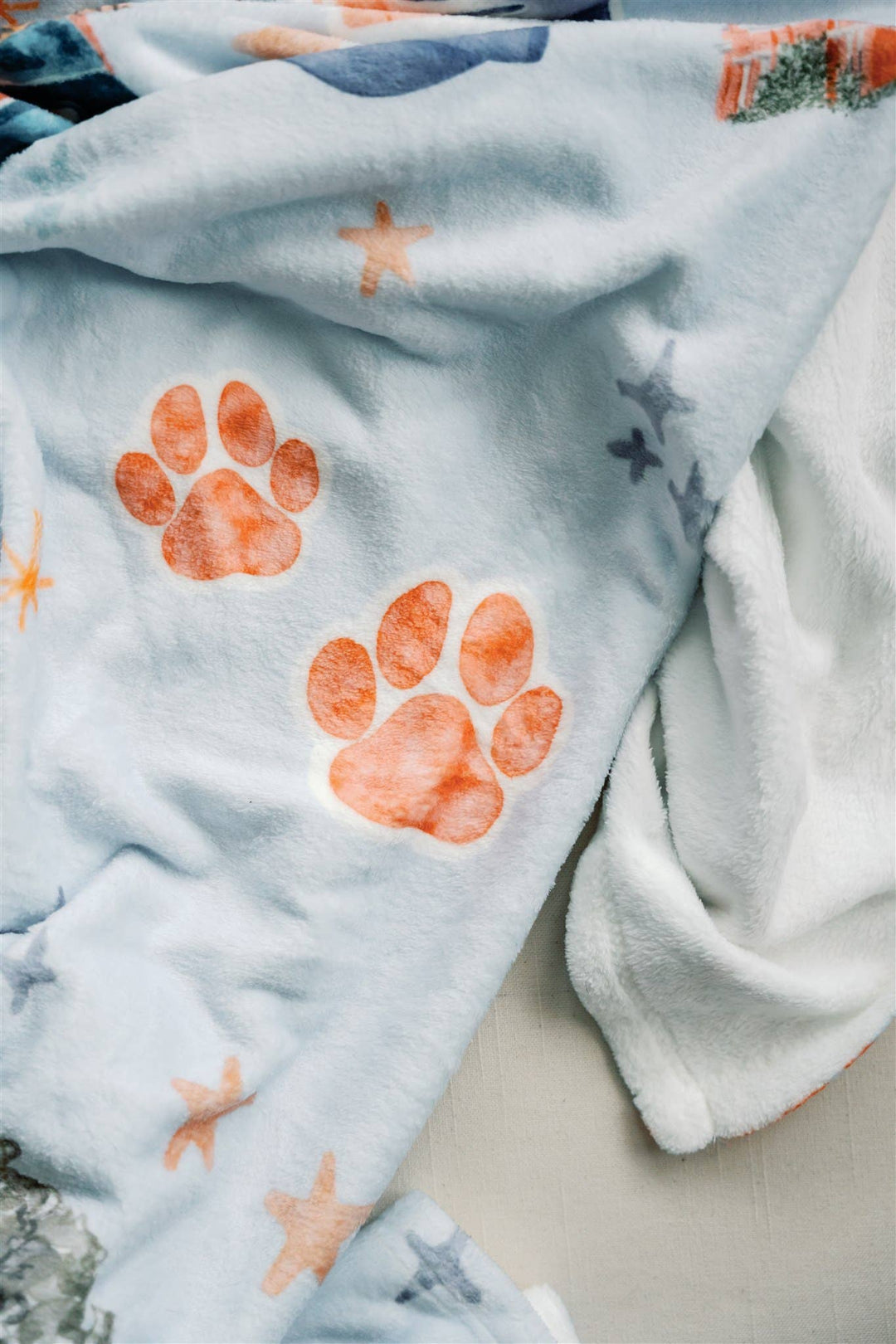 Gracefully Made Art - Auburn University Flannel Fleece Blanket