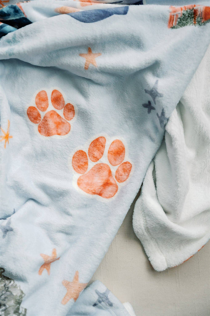 Gracefully Made Art - Auburn University Flannel Fleece Blanket