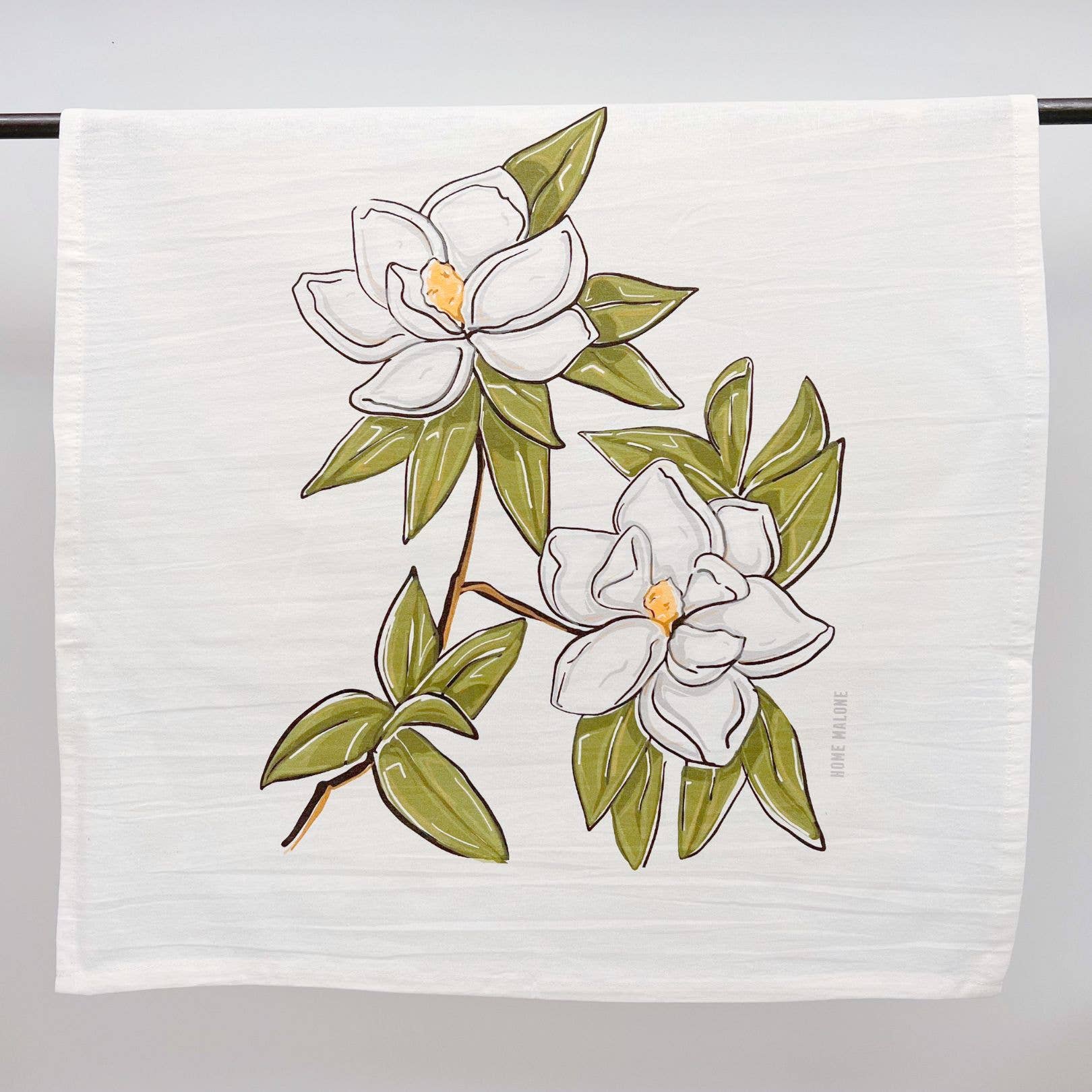 Home Malone Magnolia Dish Towel - Thumbnail 3