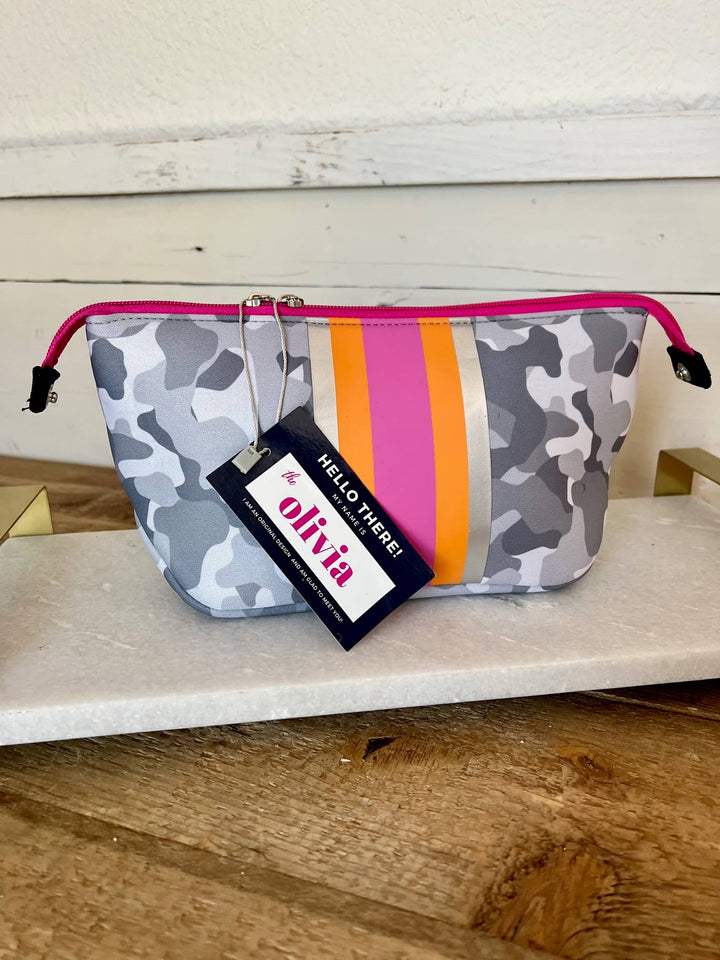 TAYLOR GRAY - The Olivia Small Neoprene Makeup Bag | shoptaylorgray