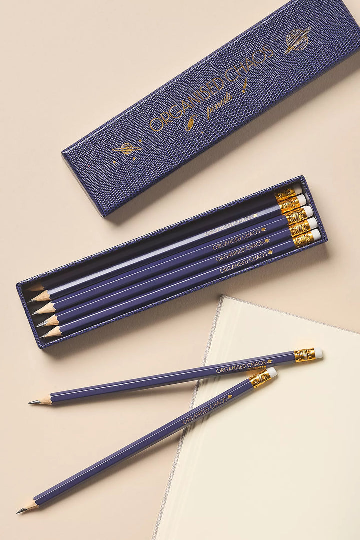 Sloane Stationary chic pencil box with 10 pencils