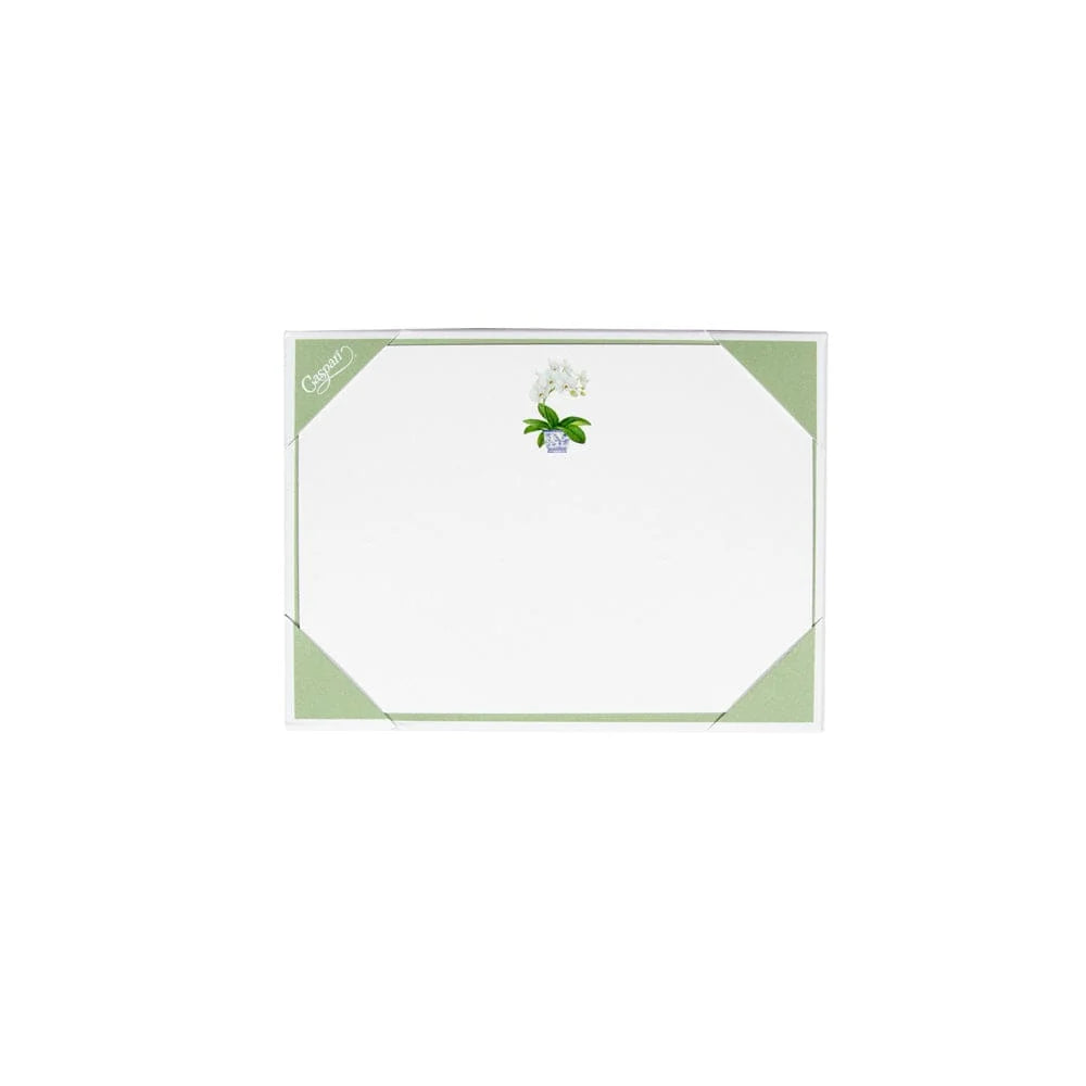 White Orchid Correspondence C Size Printed 12-In