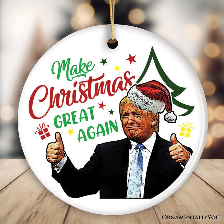 OrnamentallyYou - Donald Trump Make Christmas Great Again Ornament