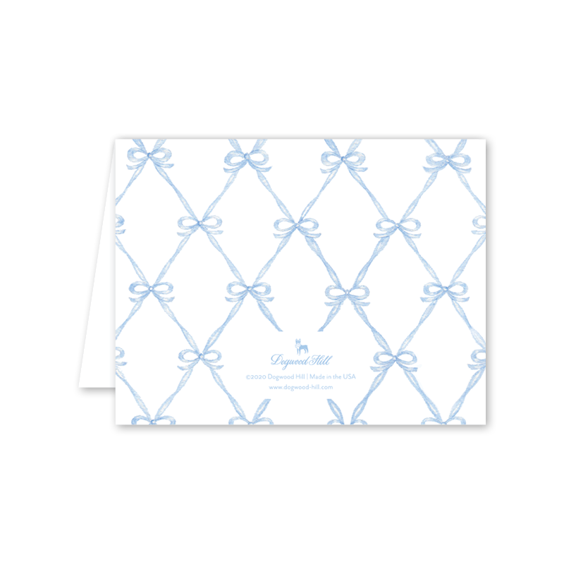 Dogwood Hill - Rattle and Bow Blue: Single Card