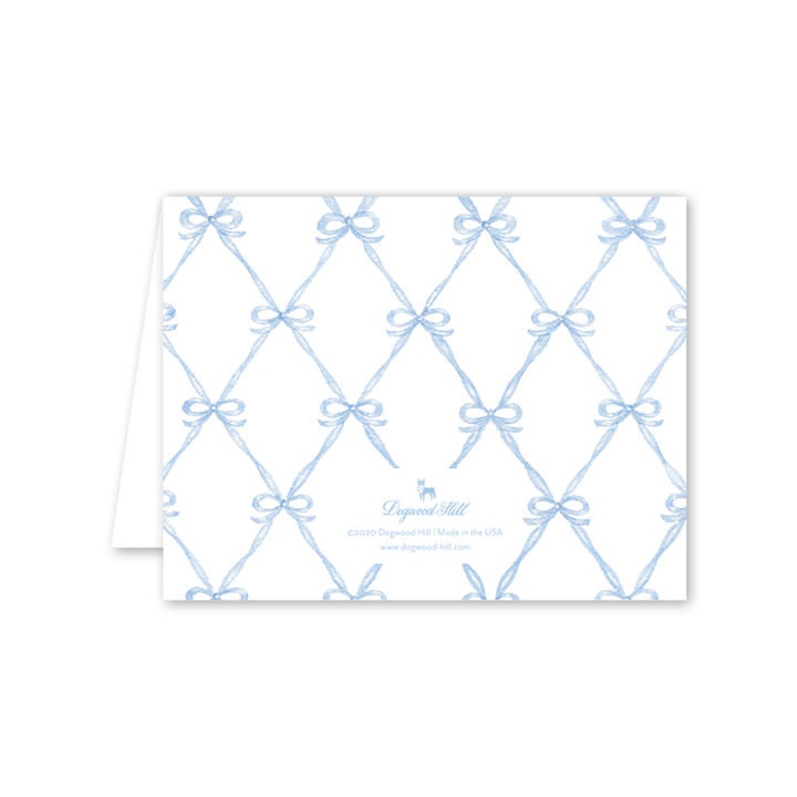 Dogwood Hill - Rattle and Bow Blue: Single Card