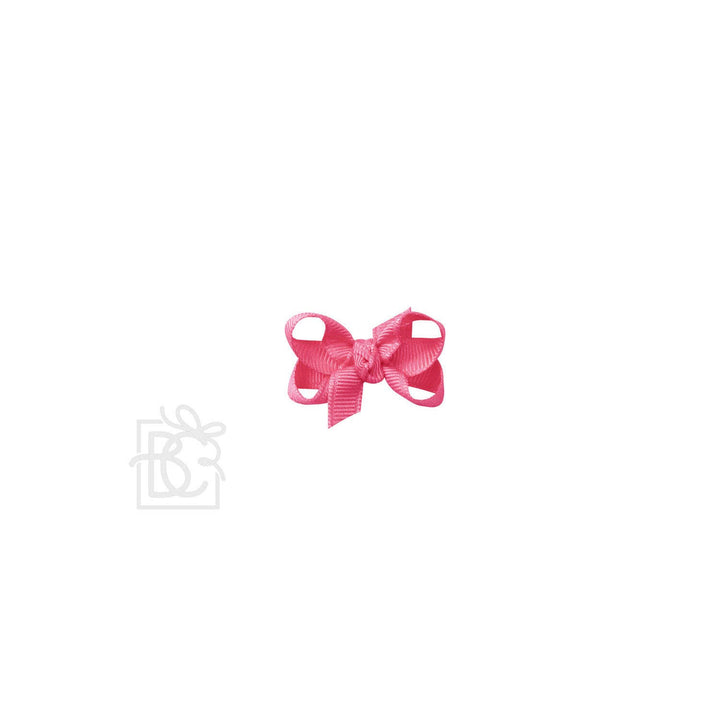 Beyond Creations, LLC - SIGNATURE GROSGRAIN BOW ON CLIP: 5.5" Huge - 2.25" Ribbon on Alligator Clip / FRENCH PINK