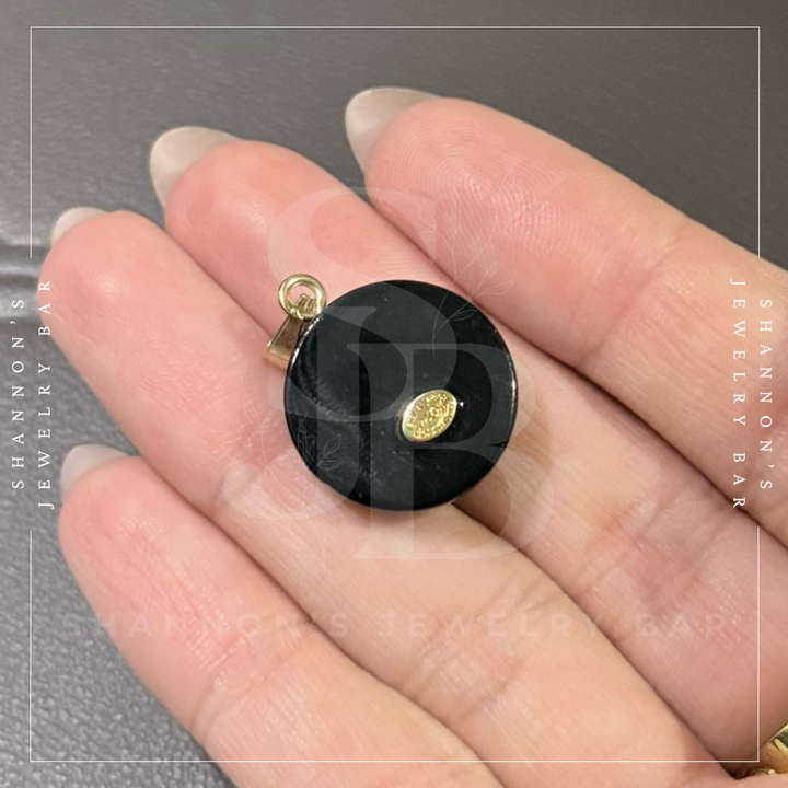 Shannon's Jewelry Bar - CHANEL Charm Zipper Pull Resin Black Round CC 18mm