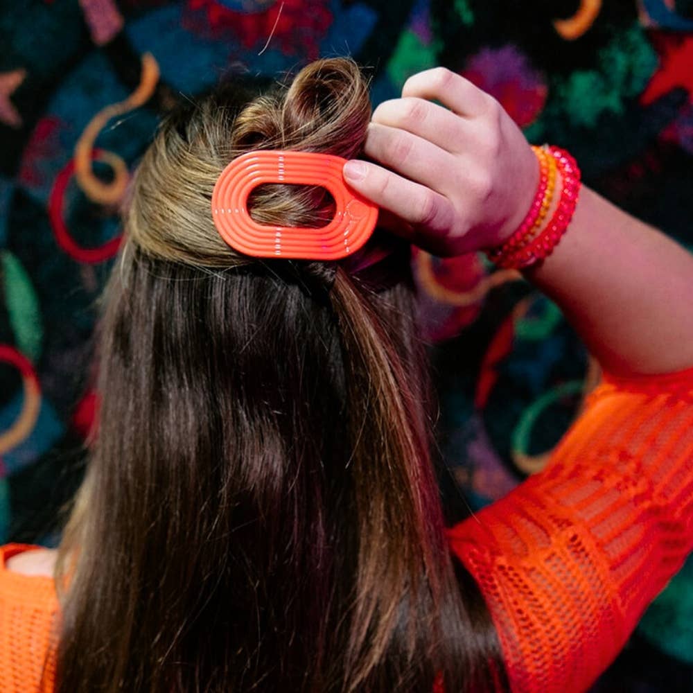 TELETIES - Flat Round Hair Clip | Small | Darty