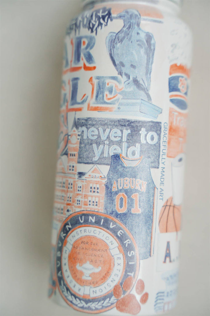 Gracefully Made Art - Auburn University 32 oz Insulated Water Bottle