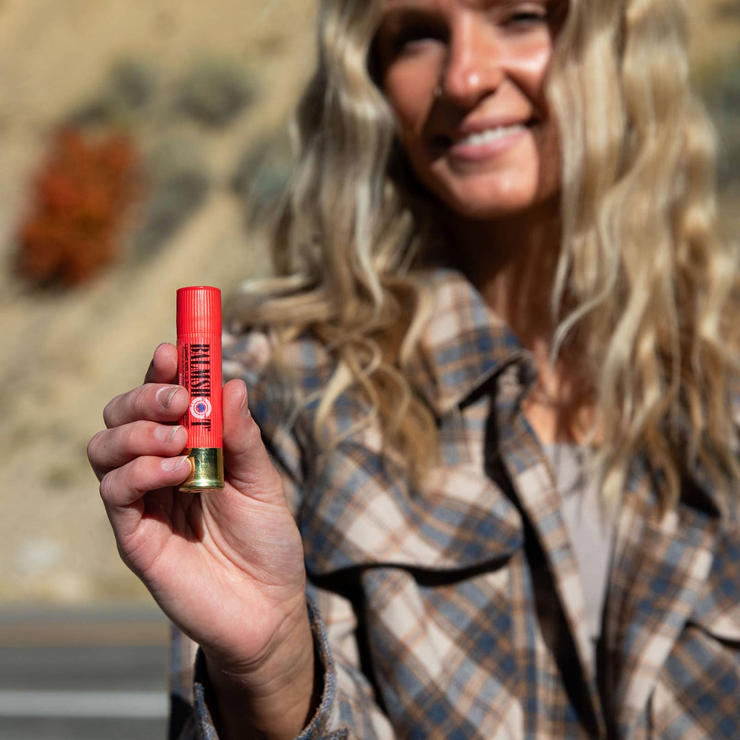 BALMSHOT Lip Balm - Pomegranate Beeswax Lip Balm(100% All Natural)