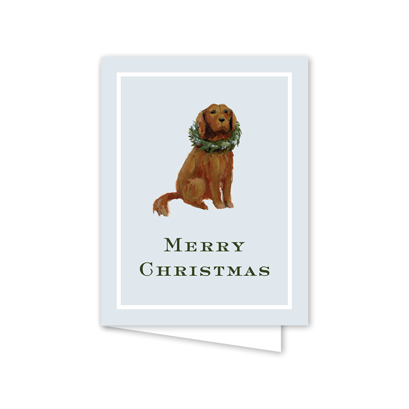 Dogwood Hill - Winter Vine Pup: Single Card