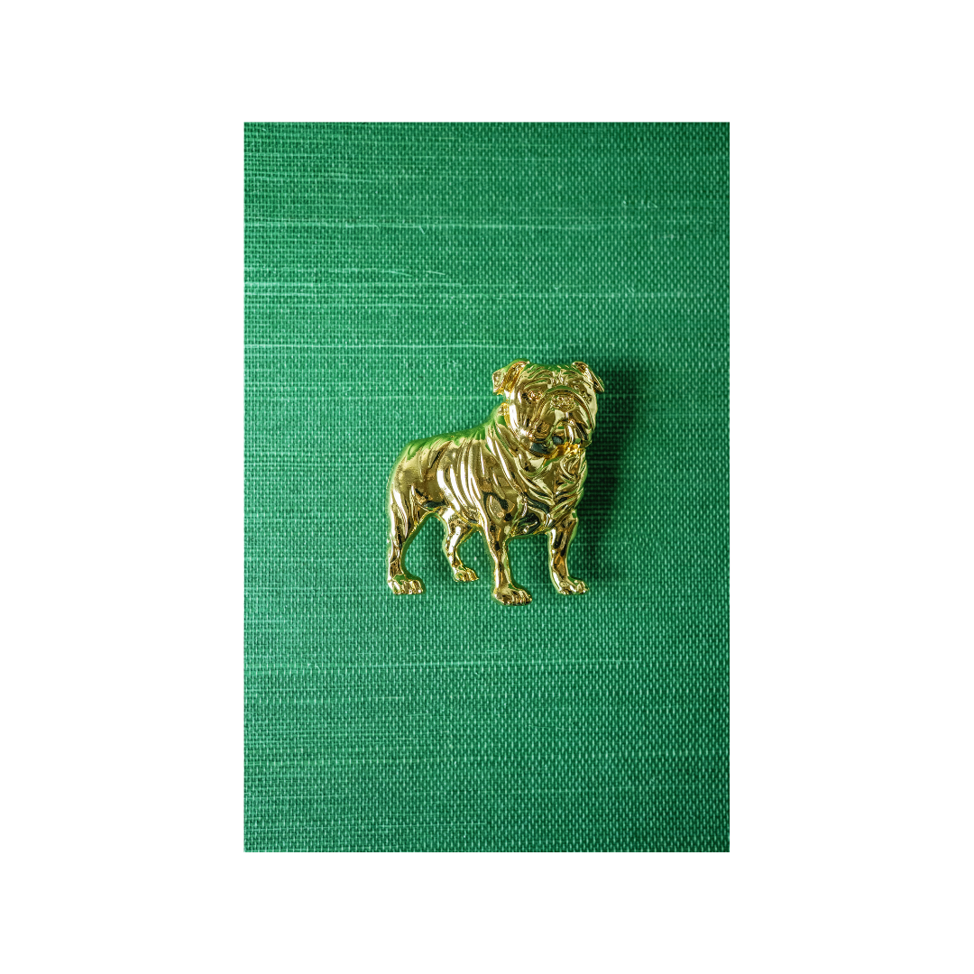 Garland - Bulldog Interchangeable Artisan Belt Buckle w/ Gold Finish