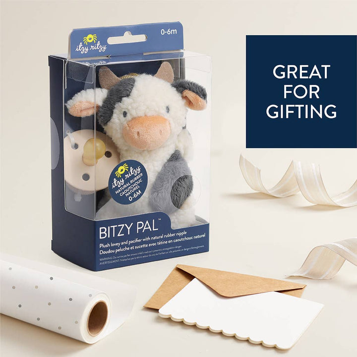 Itzy Ritzy - *NEW OPTIONS* Bitzy Pal Natural Rubber Pacifier & Plush: Goose