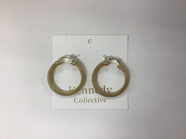 Woven Gold Hoops