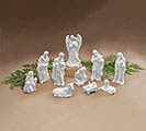 WHITE PORCELAIN NATIVITY