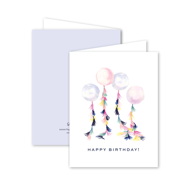Dogwood Hill - Tasseled Balloons Birthday: Single Card