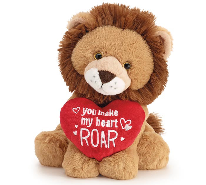PLUSH 10" LION YOU MAKE MY HEART ROAR