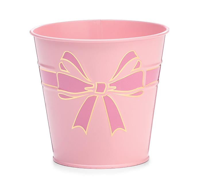 POT COVER 4" PINK AND GOLD