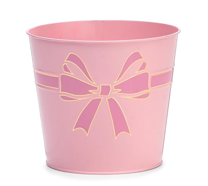 POT COVER 6" PINK AND GOLD