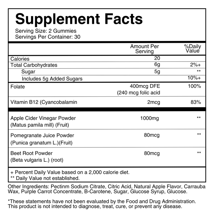WEEM - Apple Cider Vinegar Gummies – All the Benefits in One Bite: 1 Month Supply