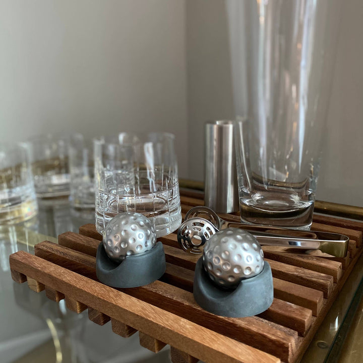 Fox Run Brands - Outset Golf Ball Whiskey Cubes Stainless Steel