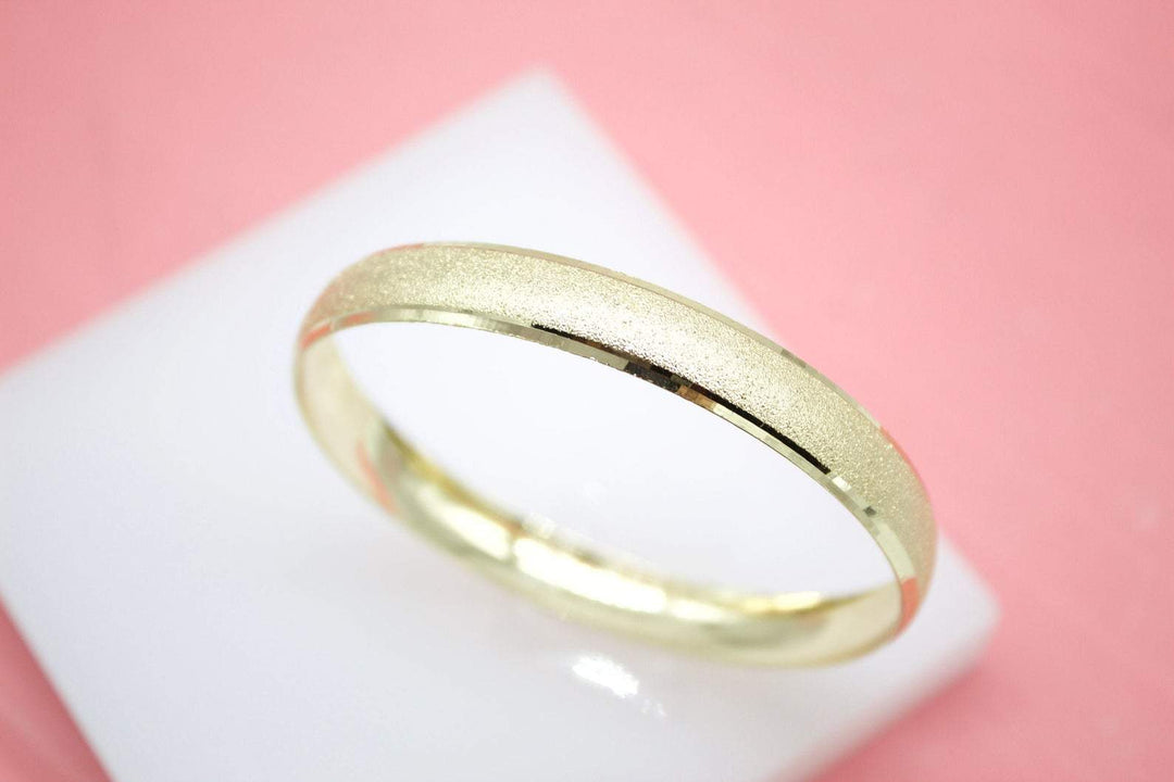 MIA Jewelry - 18K Gold Filled Sparkly Textured Bangle Bracelet