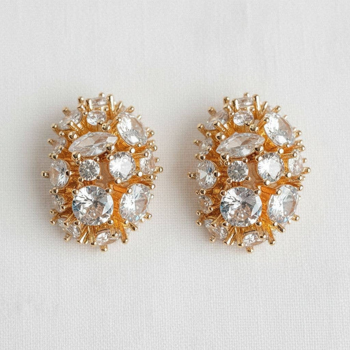 Ellemadera - Chic Vintage-Inspired Gemstone Stud Earrings