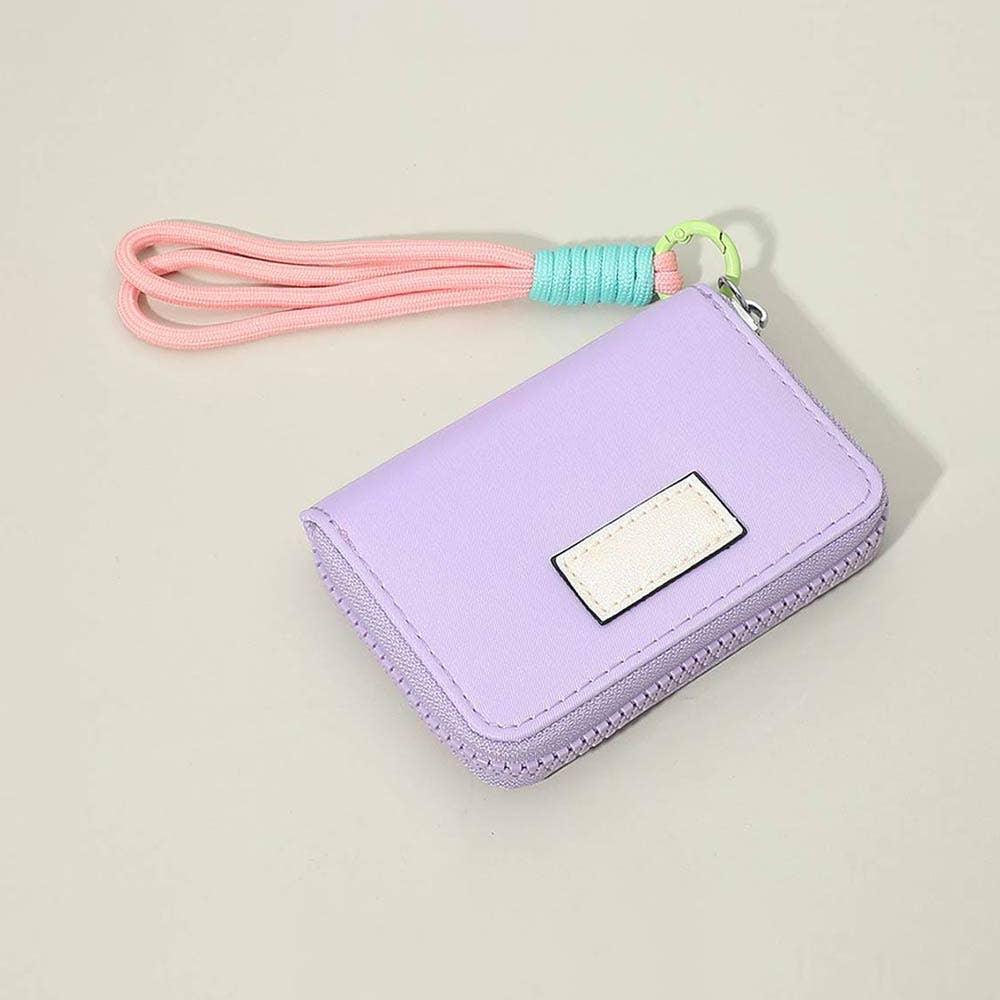 Sensibling Corp. - Compact Zip Around Mini Wallet: Purple
