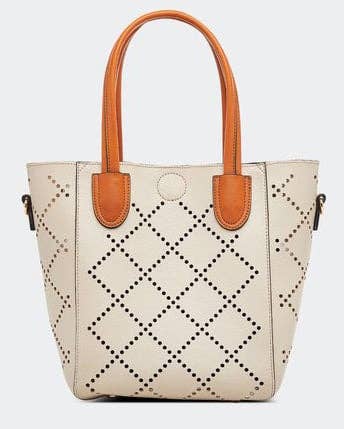 Louenhide - Baby Bermuda Tote Bag: Vegan-Polyurethane / Women-Owned / Putty