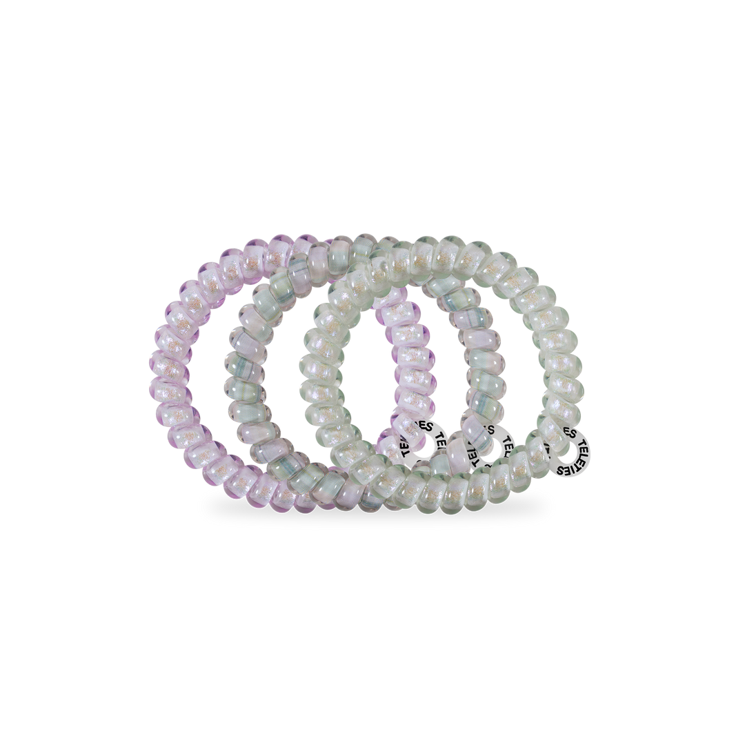TELETIES - Spiral Hair Coils | Small | Opal Glow