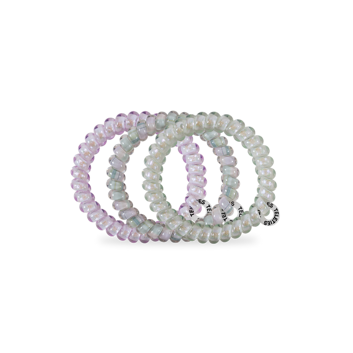 TELETIES - Spiral Hair Coils | Small | Opal Glow