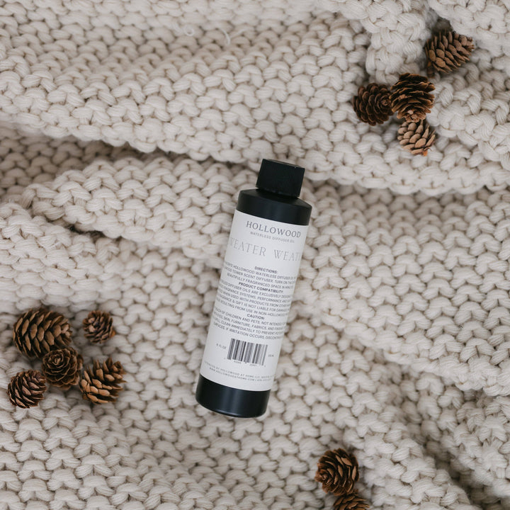 HOLLOWOOD FRAGRANCE - Waterless diffuser oil | 6oz refill: Teakwood & Mahogany