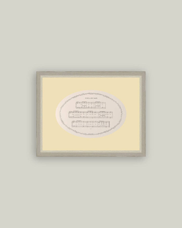 Petal Lane Home - Hush-a-Bye Baby Framed Antique Art: 9x7