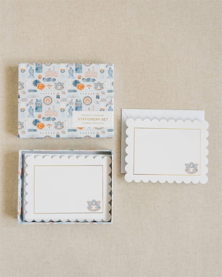 Gracefully Made Art - Auburn University Boxed Notecard Set