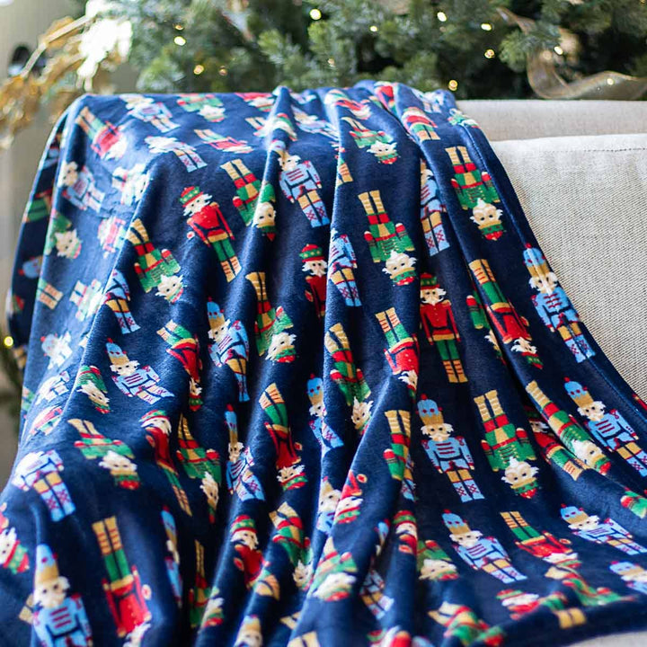 The Royal Standard - Nutcracker March Throw   Navy/Multi   50x60