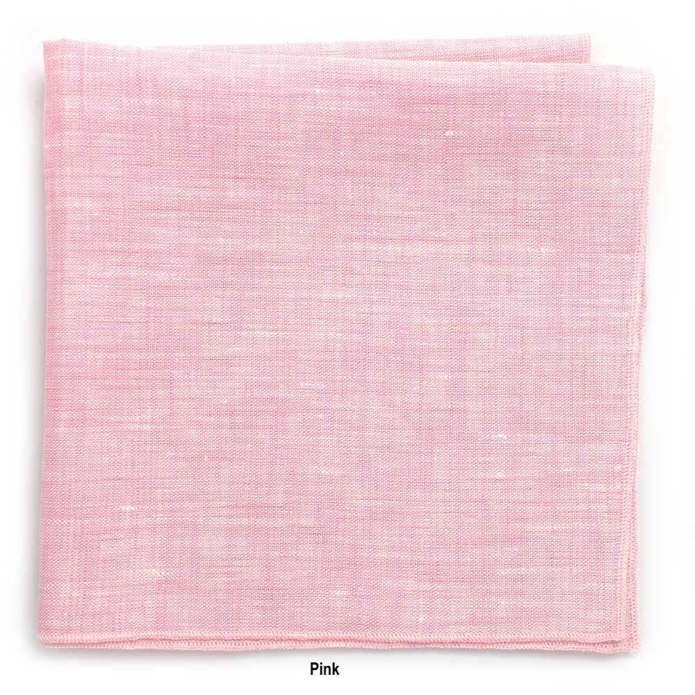 General Knot & Co. - Irish Linen Pocket Squares: Peach