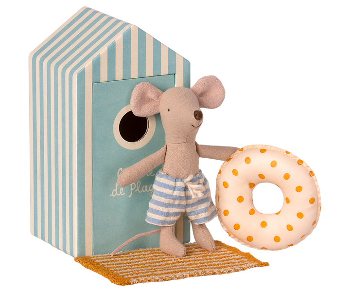 Maileg Beach Mice, Little brother in Cabin de Plage