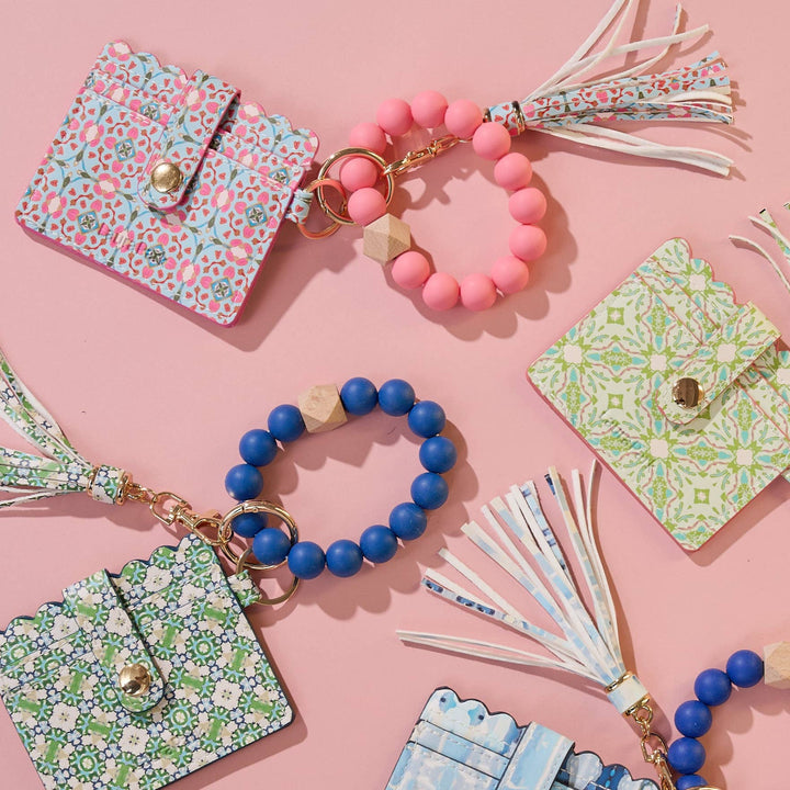 Laura Park Designs - Lagos Blush Keychain Wristlet Wallet: One Size