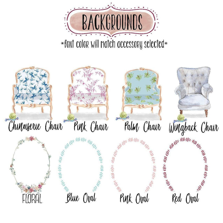 The Preppy Pineapple Home - Custom Golden Retriever 3 Flour Sack Towel, Tea Towel, Dog M: No Accessory / Chinoiserie Chair