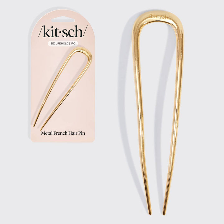 KITSCH - Metal French Hair Pin - Gold